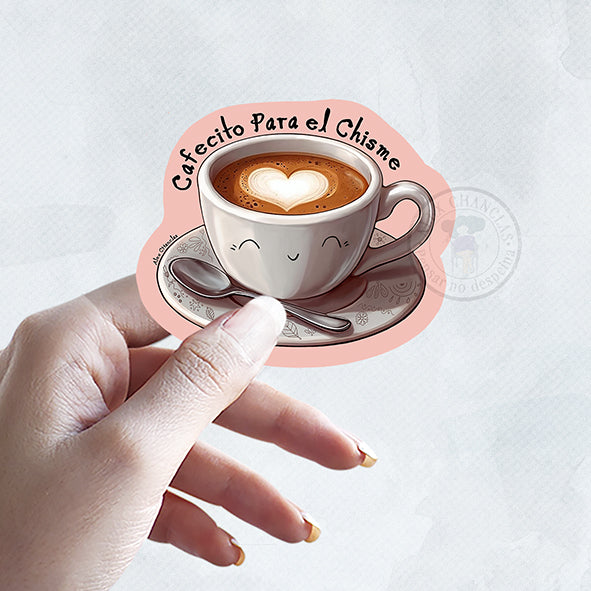 Sticker Cafecito para el chisme