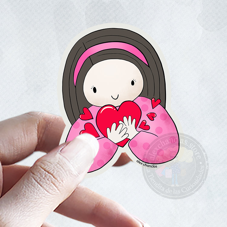 Sticker corazones para ti