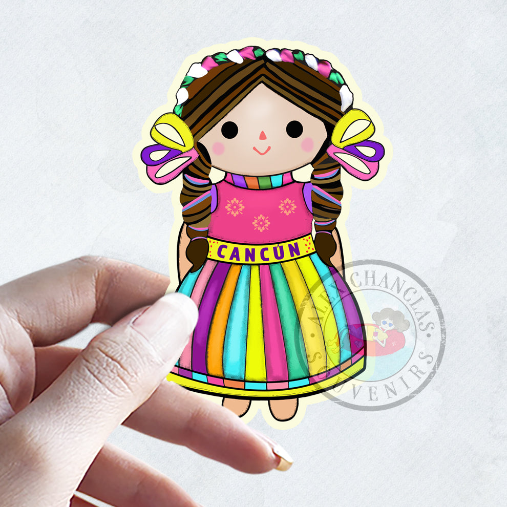 Sticker Muñeca Mexicana