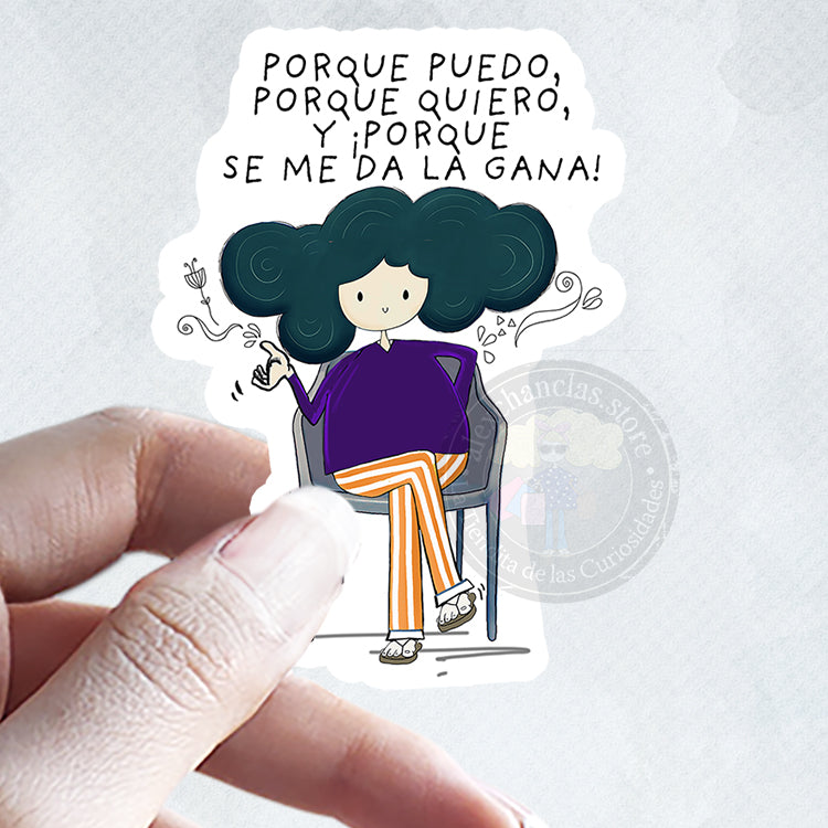 Sticker Porque quiero
