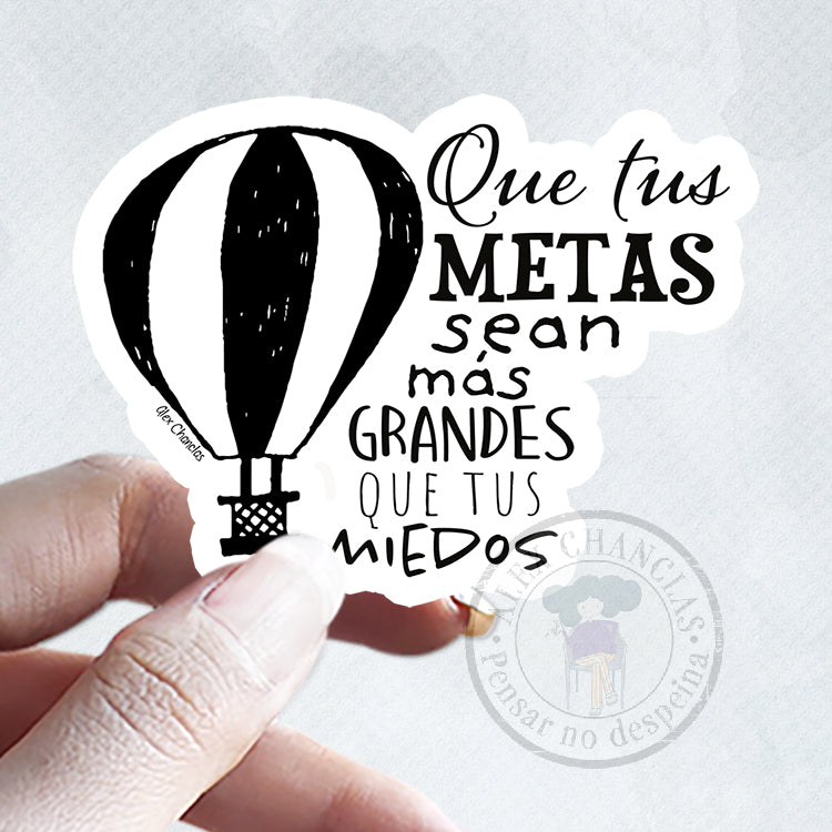 Sticker Que tus metas