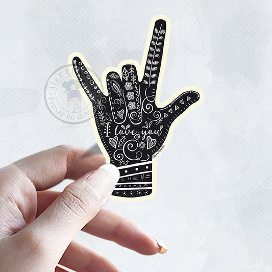 Sticker I love you
